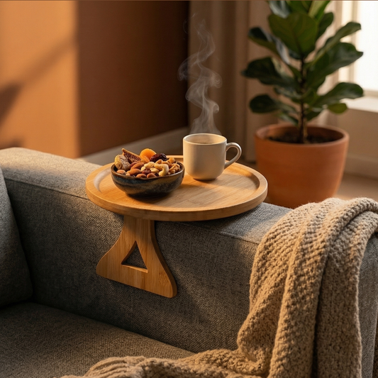 Bambu Koltuk Kolçak Sehpası