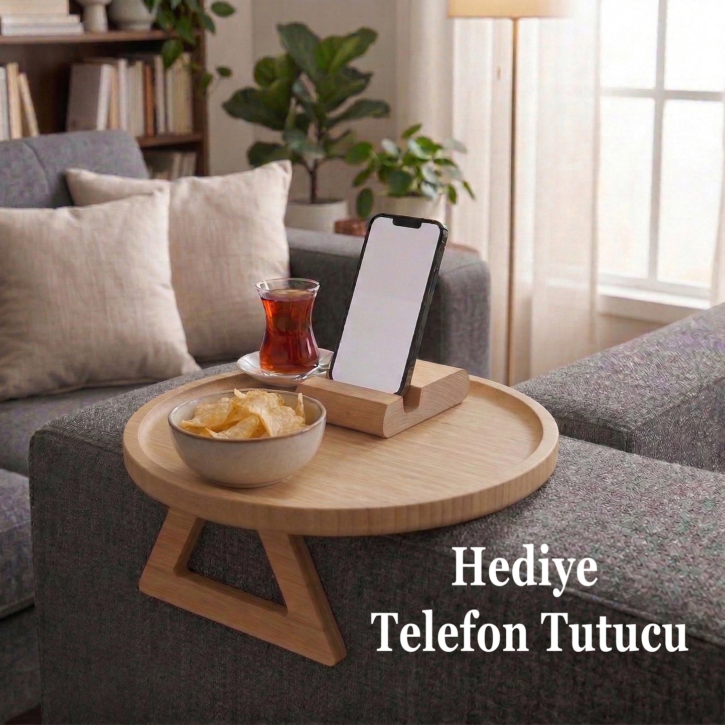 Bambu Koltuk Kolçak Sehpası