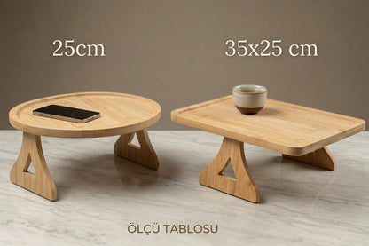 Bambu Koltuk Kolçak Sehpası
